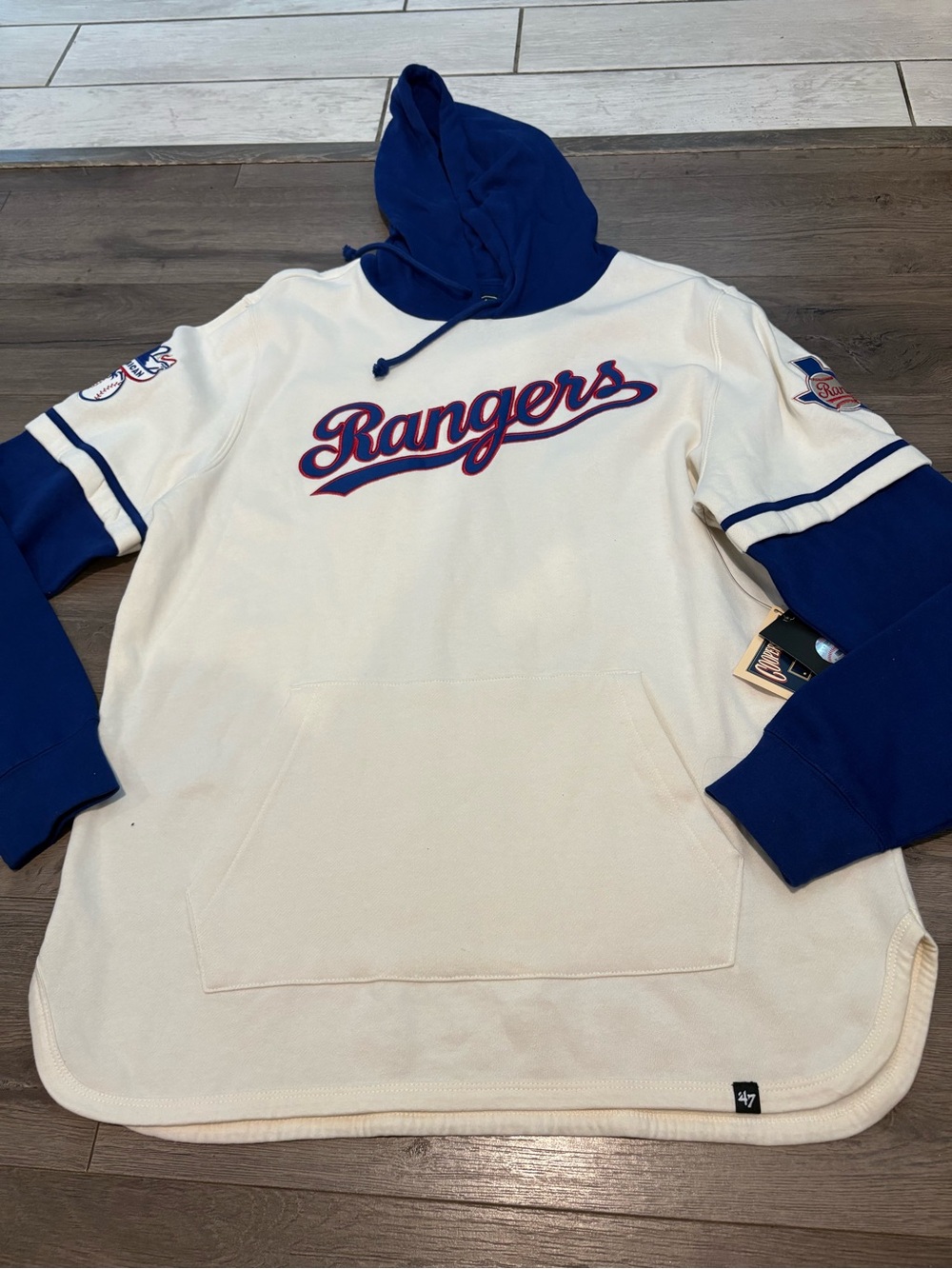 Mens 47 Texas Rangers Hoodie Size L